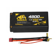 DOGCOM 4800mAh 160C 2S1P HV 7.6V Hardcase 5.0mm RC LiPO Battery T-Plug [DG]
